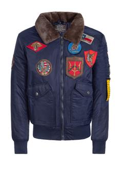 Tmavomodrá pánska pilot bunda TOP GUN KURMT-0356-69(Z24)