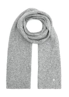 Szary szalik damski z domieszką wełny SZADT-0202-91(Z25)