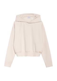 Jasnobeżowa bluza damska z kapturem BLZDT-0118-1A(Z26)