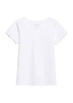 Biały T-shirt damski basic TSHDT-0111-11(KS)
