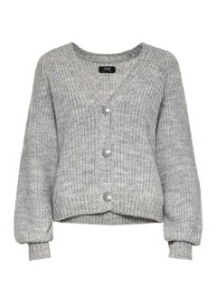 Szary kardigan oversized damski KARDT-0036-66(Z24)