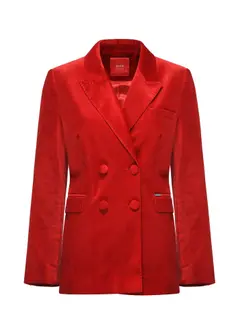 Red elegant women's jacket ZAKDT-0038-42(Z24)