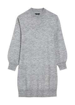 Szara sukienka swetrowa SUKDT-0204-91(Z25)