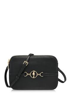 Black women's handbag with strap TOREC-0205D-98(Z24)