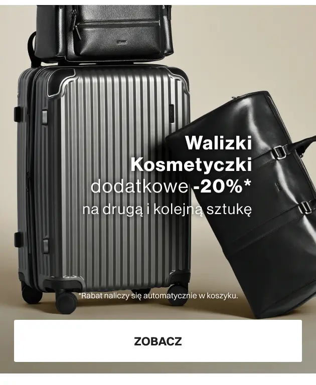 Walizki, kosmetyczki DODATKOWE -20% na DRUGĄ i każdą kolejną
