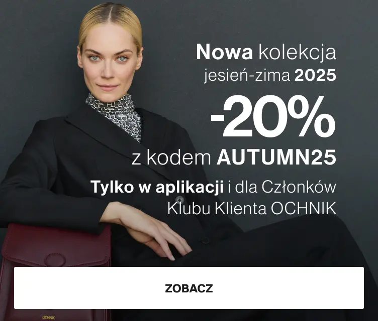 -20% nowa kolekcja jesień-zima 2025 z kodem AUTUMN25