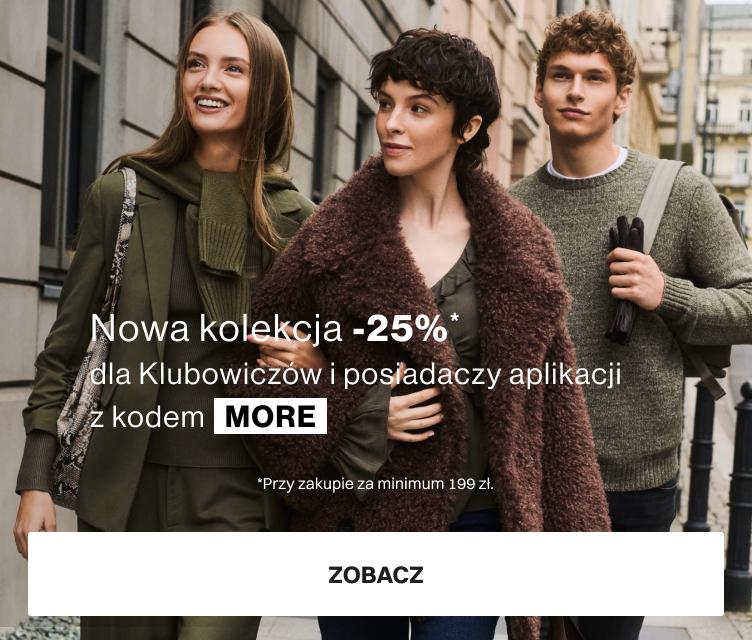 -25% nowa kolekcja jesień-zima 2025 z kodem MORE