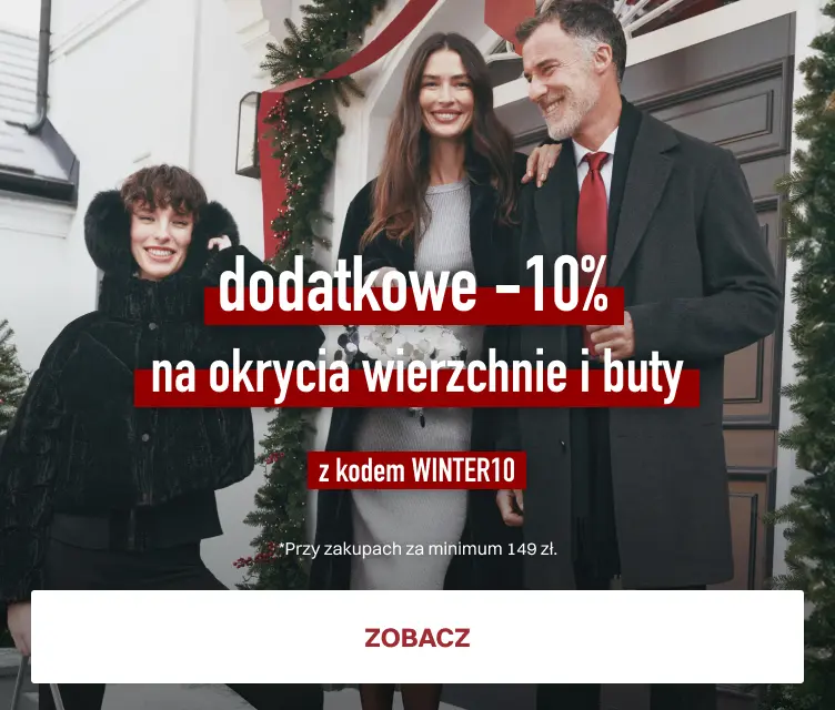 dodatkowe -10% na okrycia wierzchnie i buty