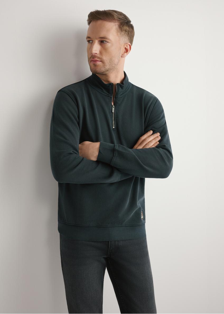 Czarna bawełniana bluza męska BLZMT-0077-99(W26)