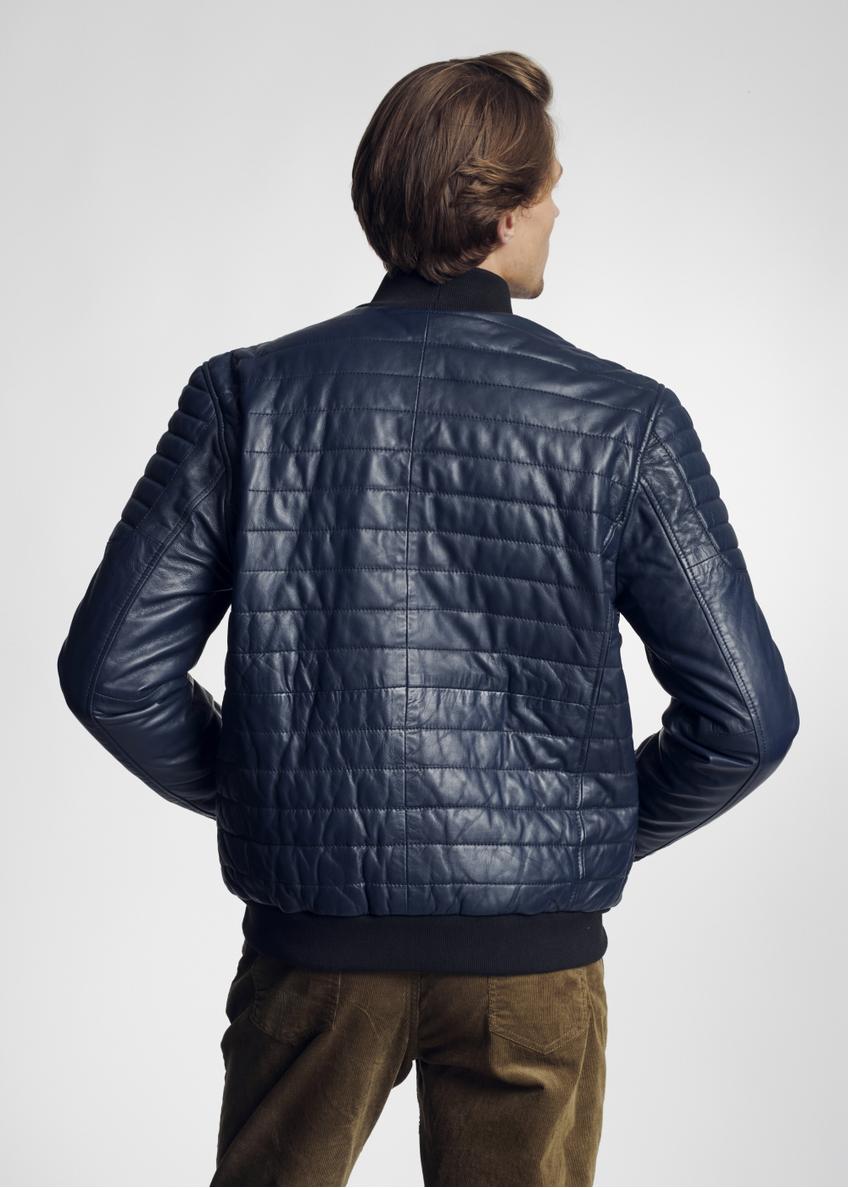 Ocieplana kurtka męska z miękkiej skóry owczej KURMS-0208-4522(Z21)