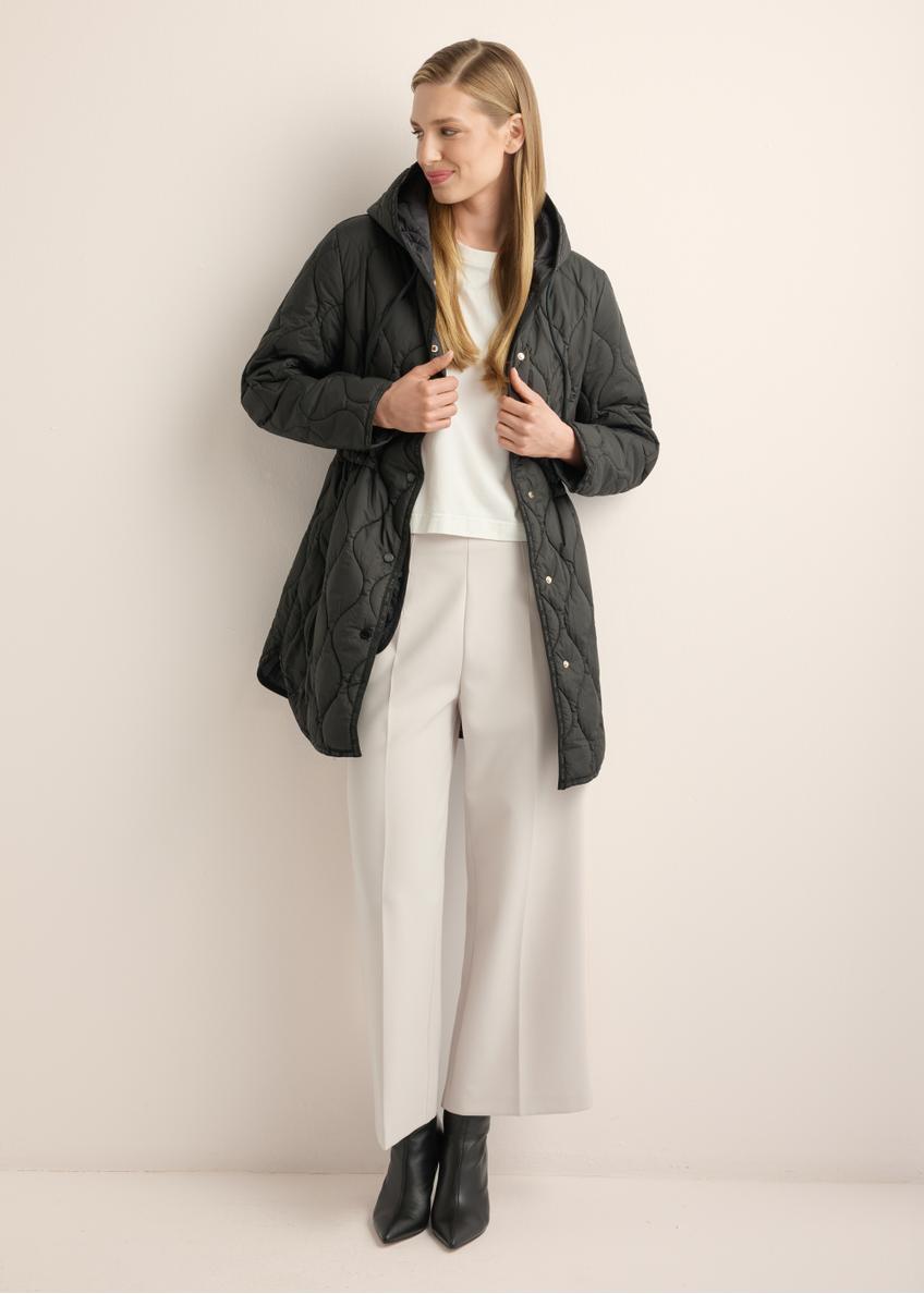 Czarna pikowana kurtka damska KURDT-0654-99(W26)