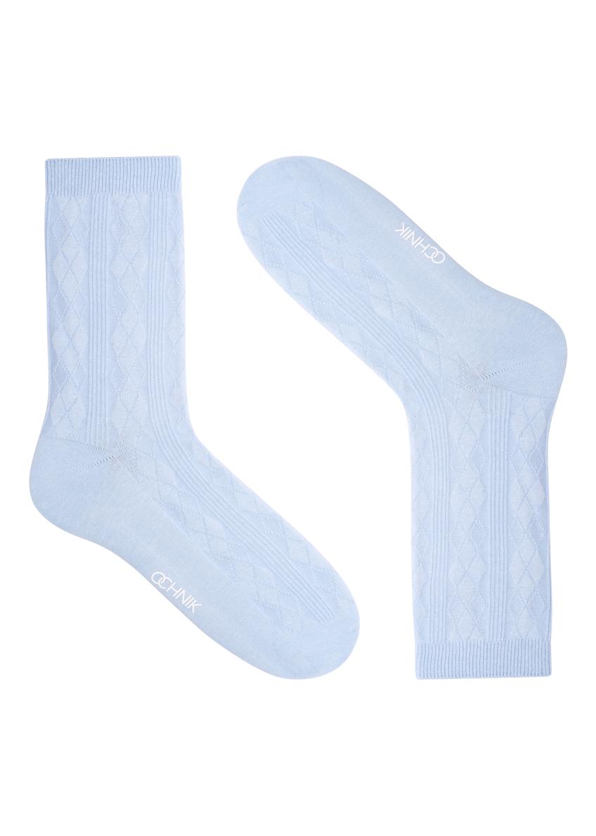 Dwupak długich skarpet damskich z ażurowym wzorem ZESDT-0049-00(Z26)