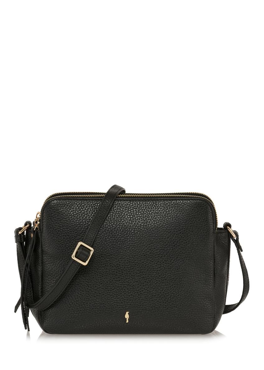 Women's black leather bag TORES-1056-99(Z24-01