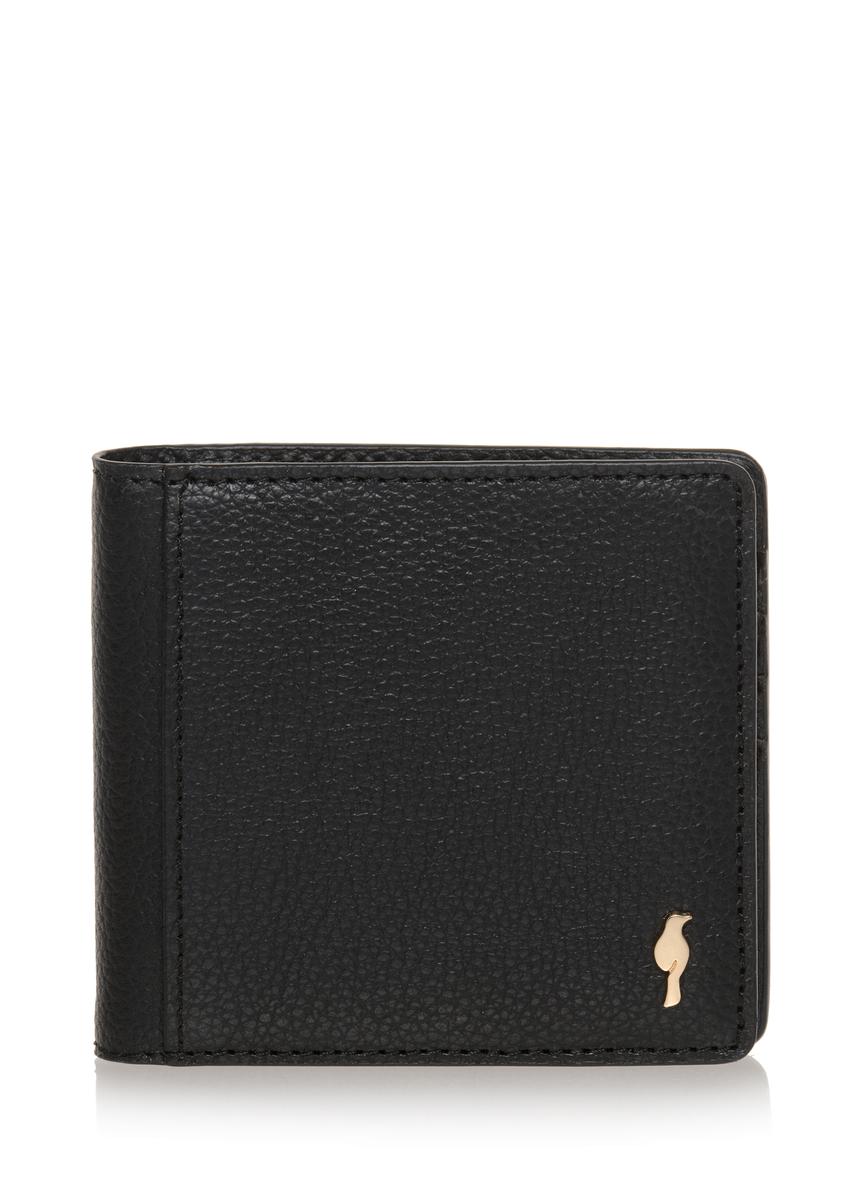 Mały czarny portfel damski PORES-0830-99(W23)