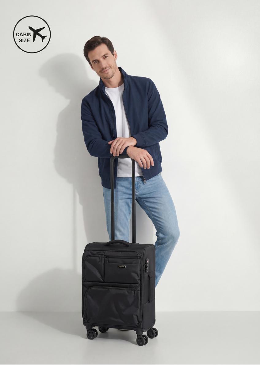 Walizka mała na kółkach WALNY-0048-99-19(W26)