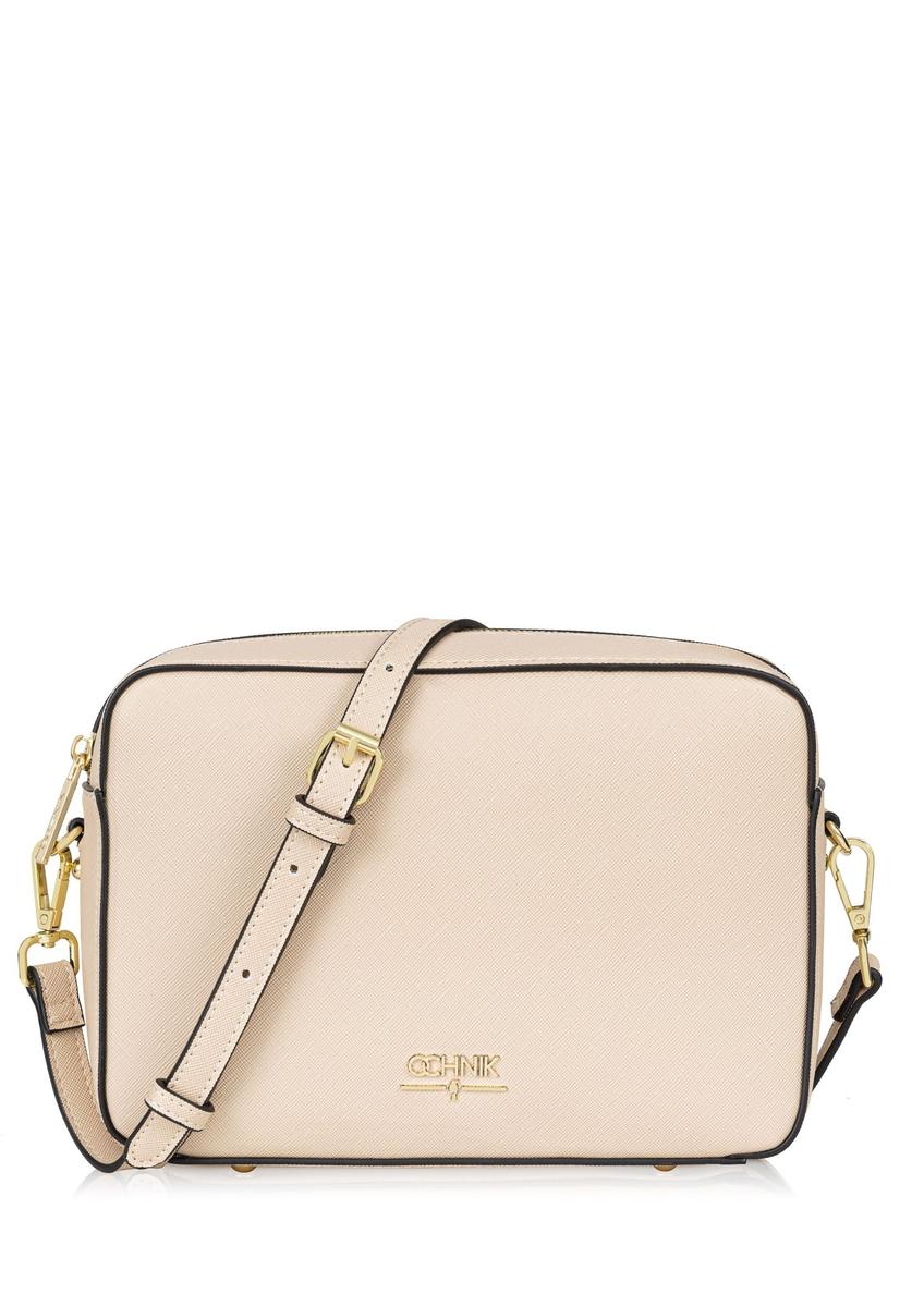 Women's cream handbag TOREC-0003F-12(W24)-08