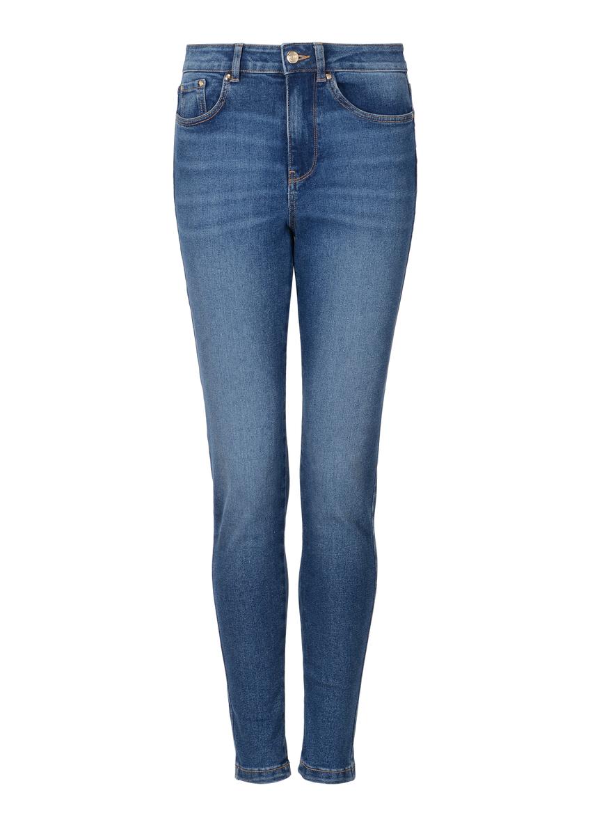 Granatowe spodnie jeansowe damskie JEADT-0010-69(Z23)-03
