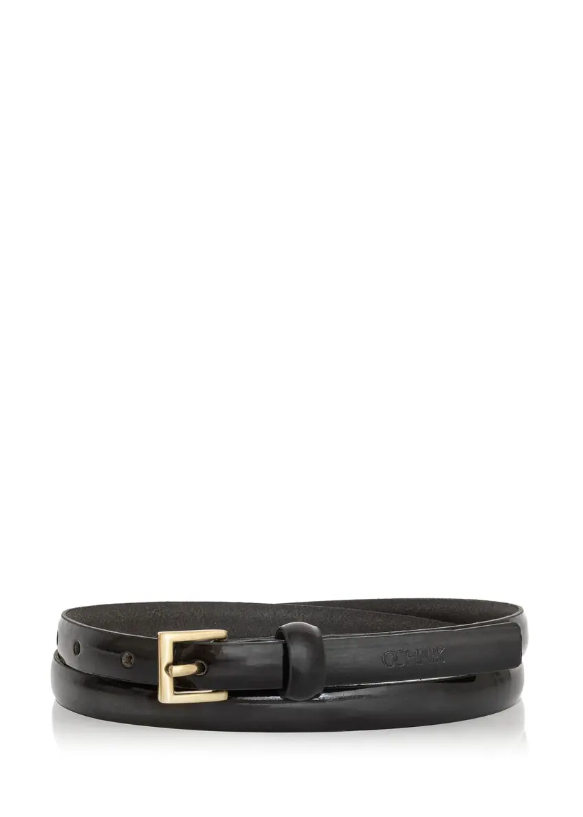 Thin leather women's belt PASDS-0313-98(Z24)