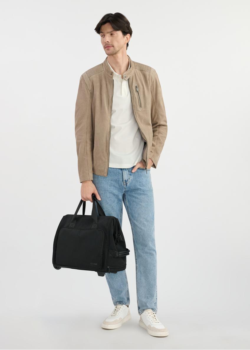Czarna torba podróżna na kółkach TORMN-0347-99(W25)