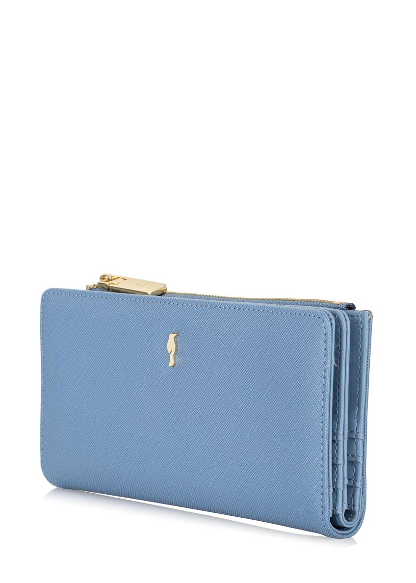 Duży błękitny portfel damski POREC-0333-62(W23)