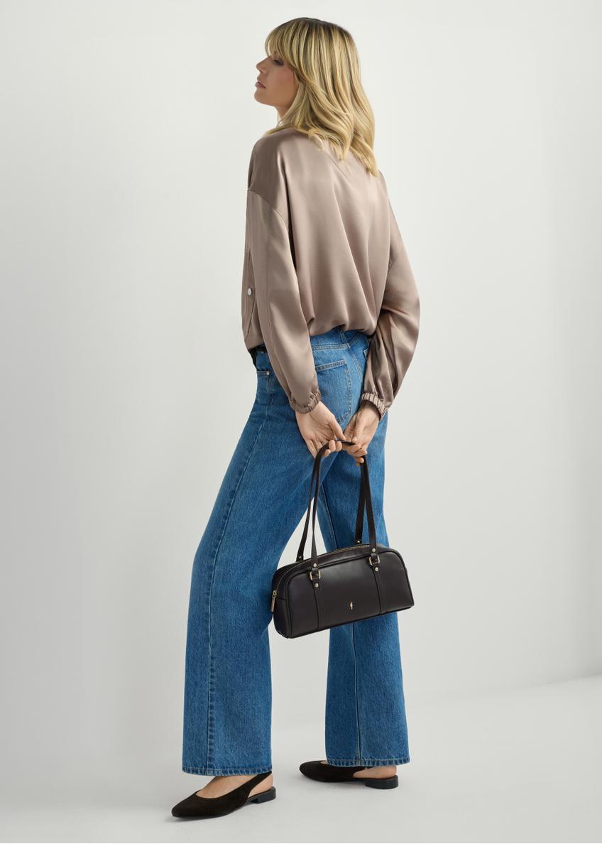 Ciemnobrązowa torebka na ramię TOREC-1233-1I(W26)