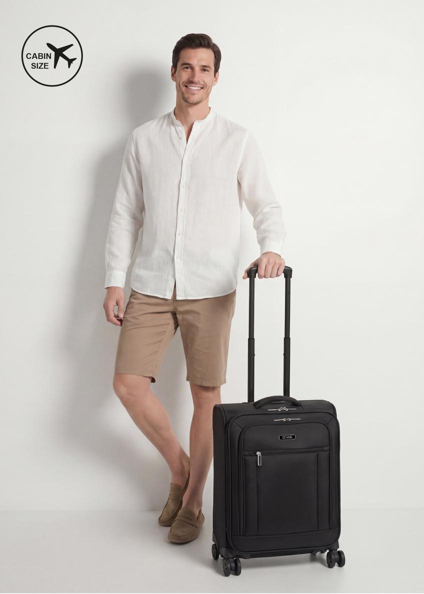 Walizka mała na kółkach WALNY-0046-99-19(W26)