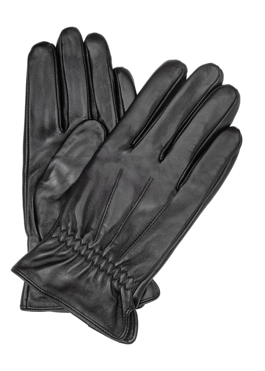 Men's leather gloves with welt REKMS-0011-99(Z24)