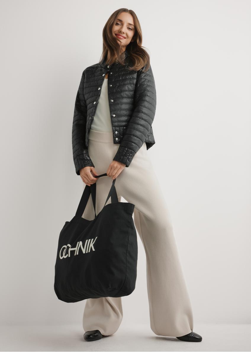 Czarna bawełniana torba TOREN-0136-9P(W26)