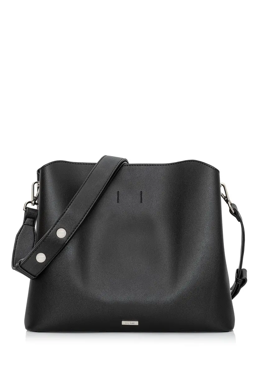 Black women's shopper bag TOREC-0862A-99(Z24)