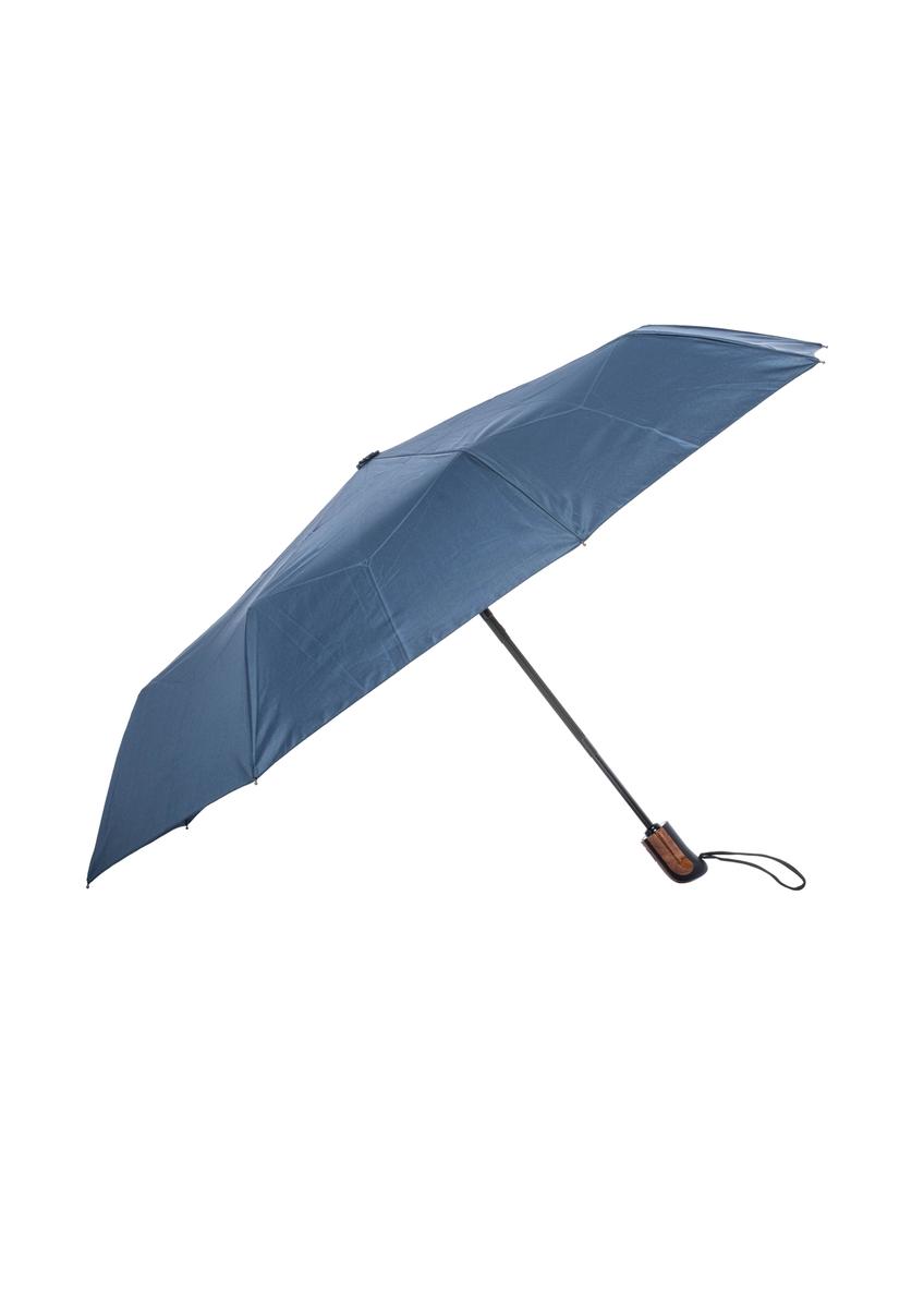 Granatowy parasol męski PARSM-0030-7D(W26), widok produktu z przodu na białym tle.