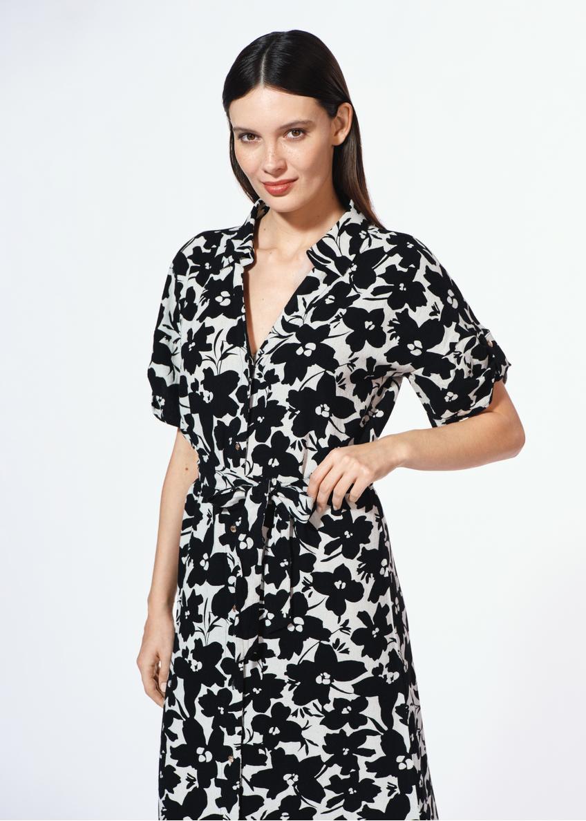Sukienka damska midi w kwiaty SUKDT-0219-81(W25)