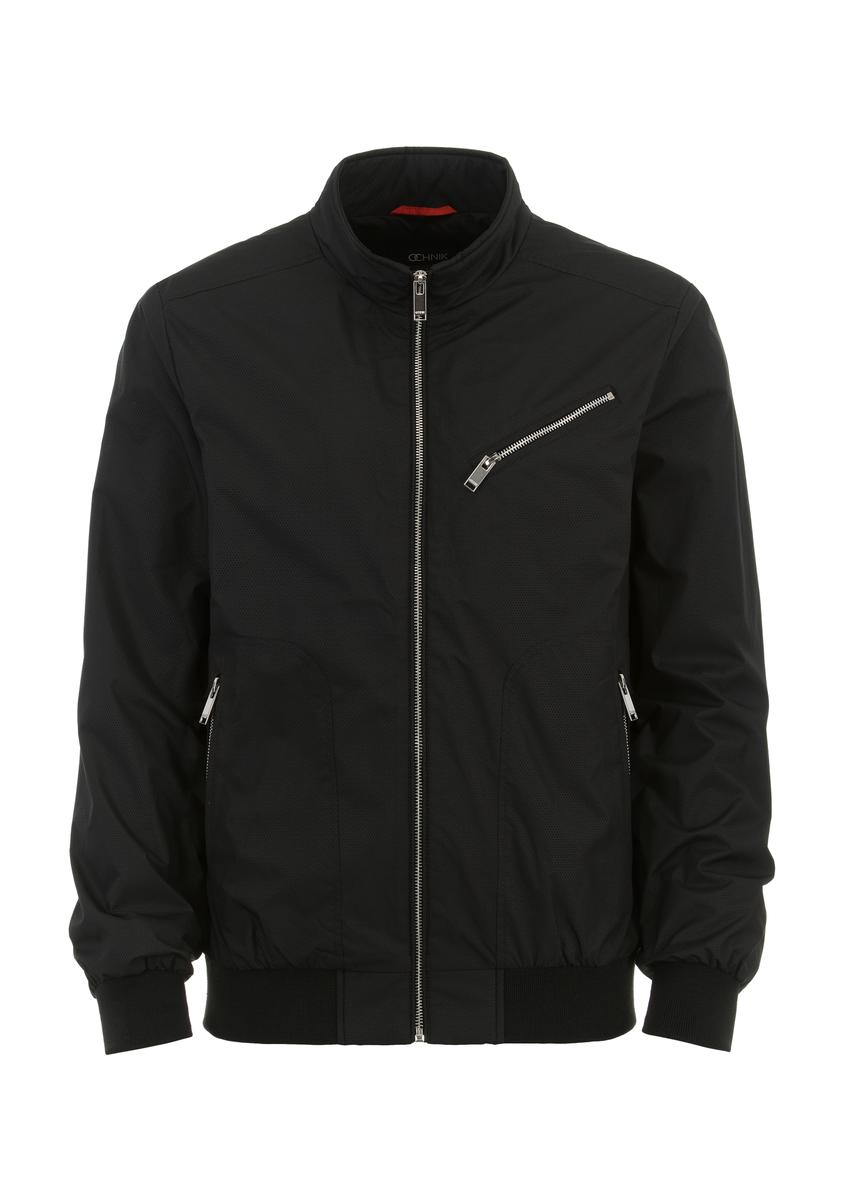 Czarna bomberka męska KURMT-0299-99(W24)-04