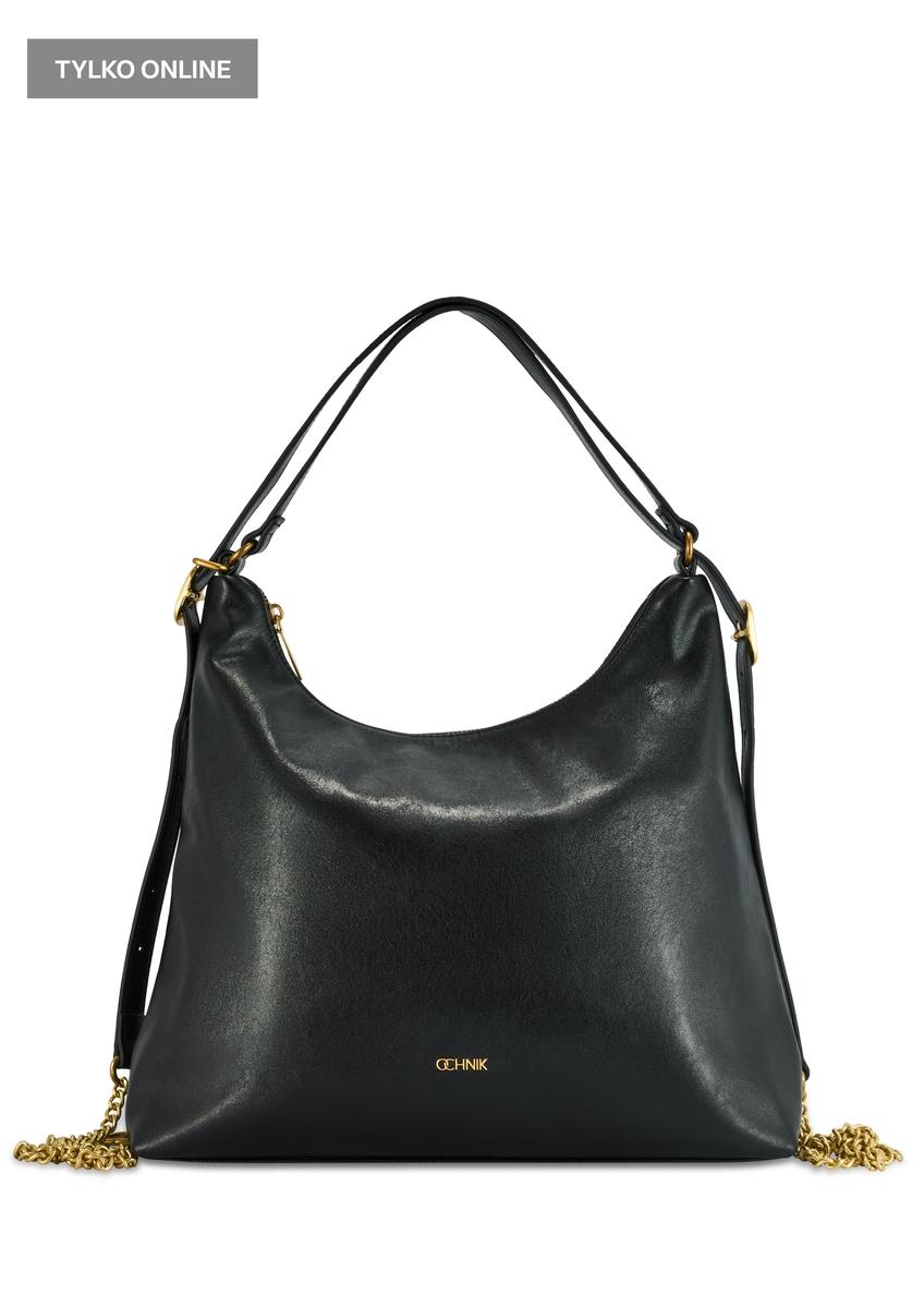 Czarna torebka damska shopper TOREC-1083-99(Z25)