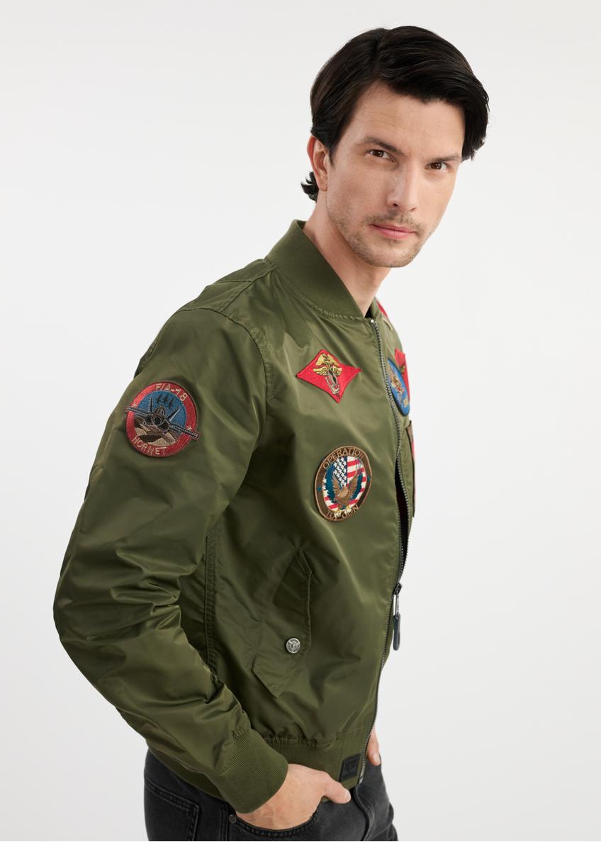 Oliwkowa męska kurtka pilotka TOP GUN KURMT-0381-57(W25)