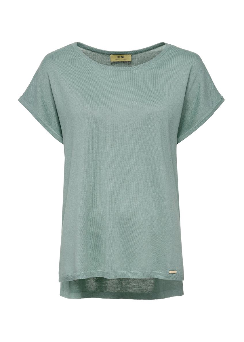 Miętowa bluzka damska oversize BLUDT-0185-53(W25)-05