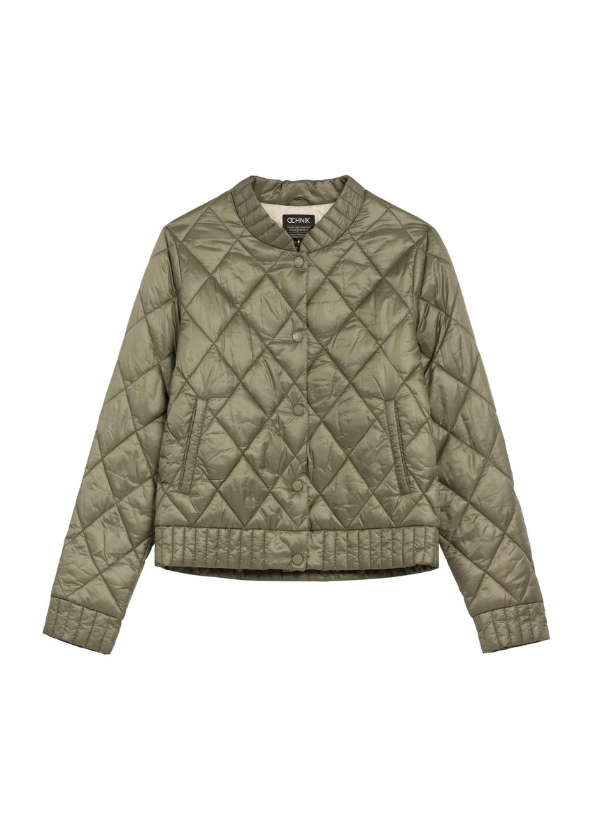 Przejściowa kurtka damska w kolorze khaki KURDT-0564A-55(W26)