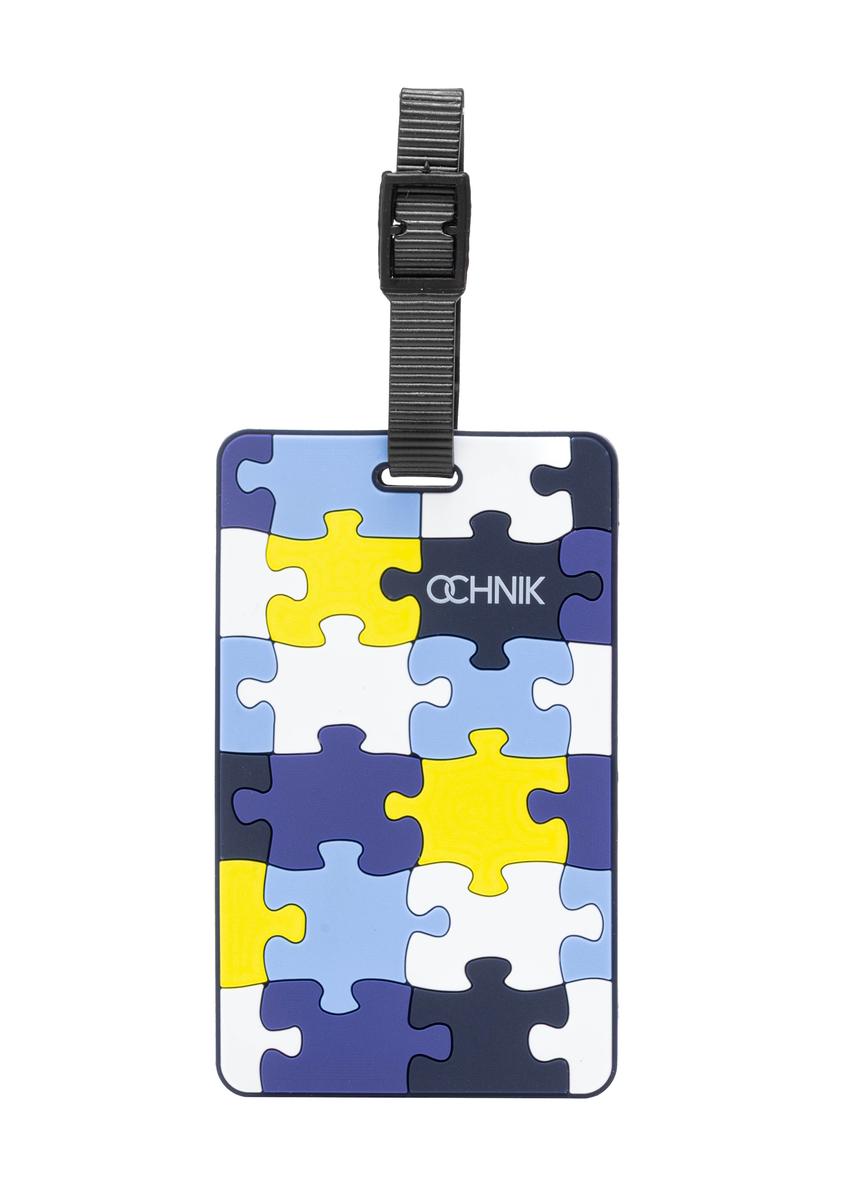 Identyfikator do bagażu AW-012-0001-61(W25), widok produktu z przodu na białym tle.