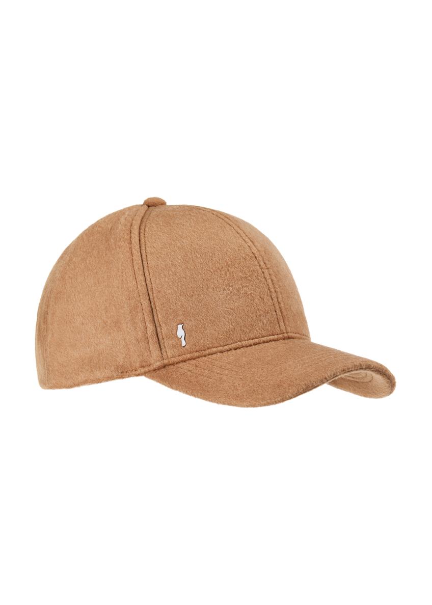 Camelowa czapka damska z wełną CZADF-0039-82(Z23)-04
