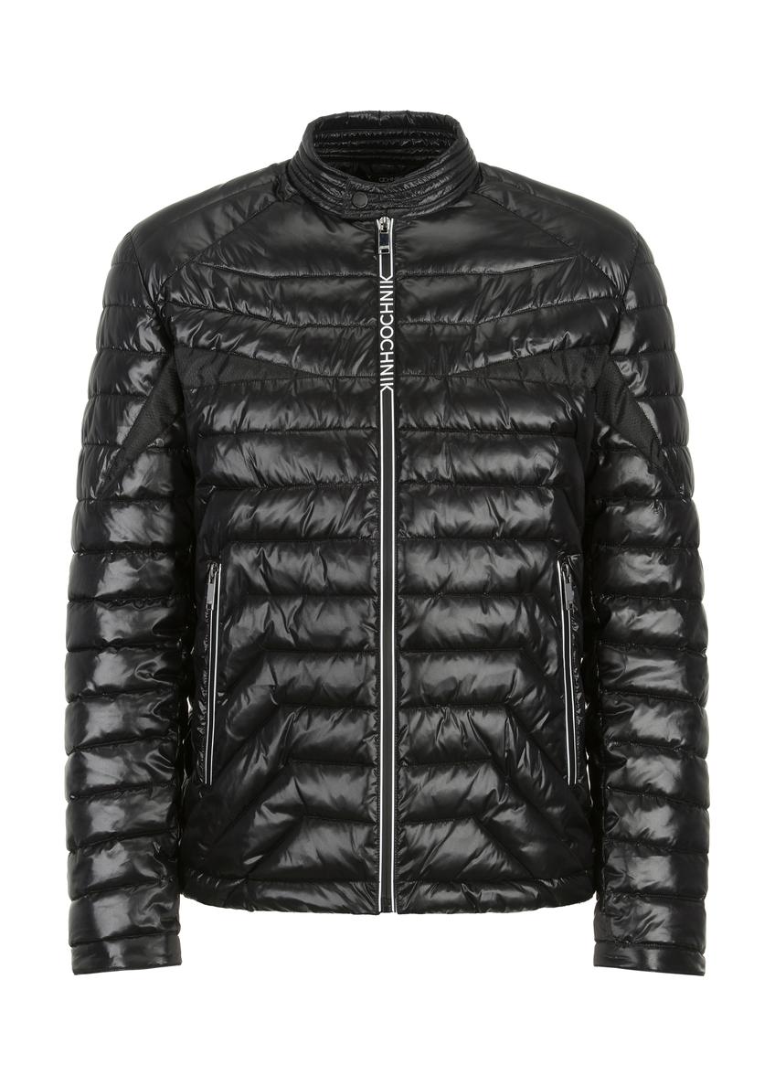 Pikowana kurtka męska ze stójką KURMT-0291-99(W23)-04