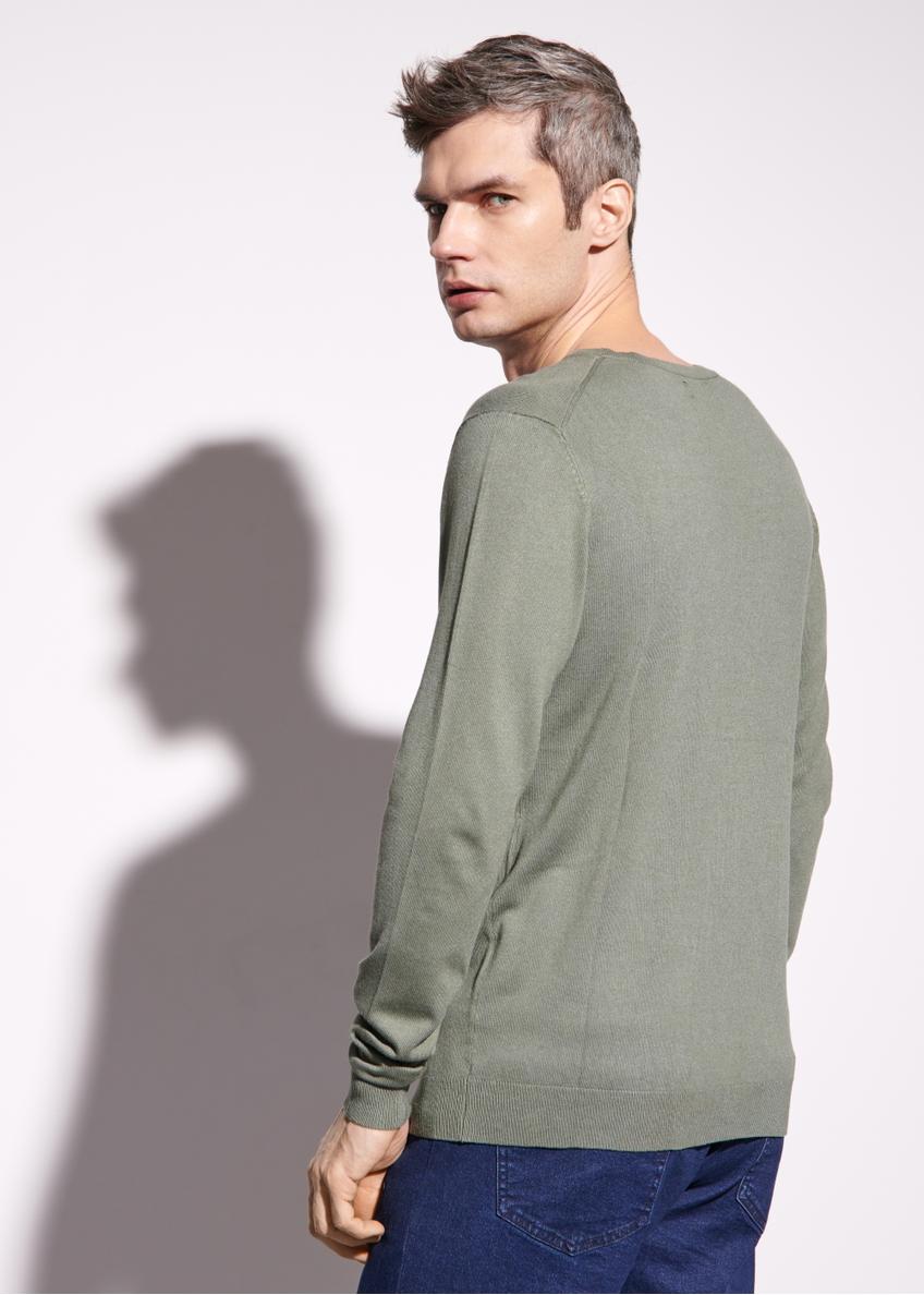 Zielony sweter męski SWEMT-0127-51(W23)