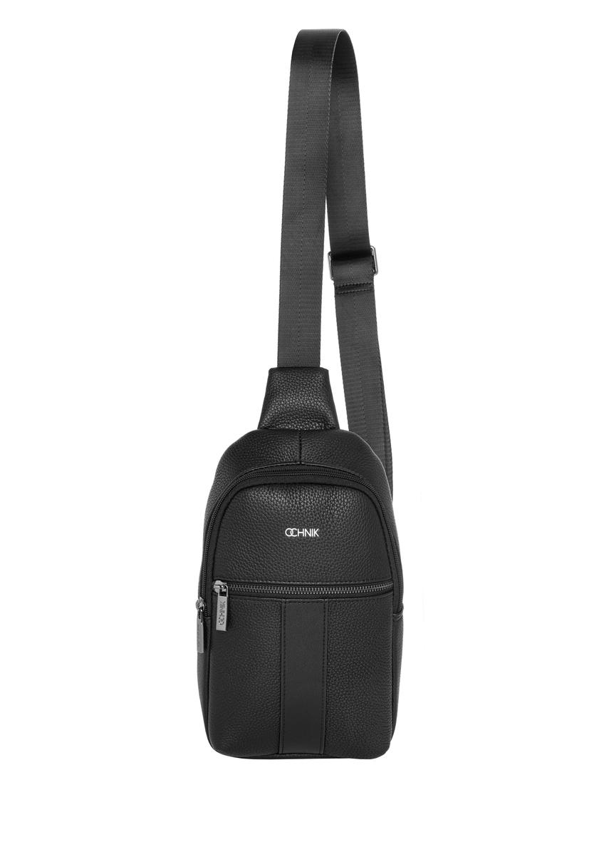 Czarna męska skórzana nerka crossbody TORMS-0538-9I(Z26)