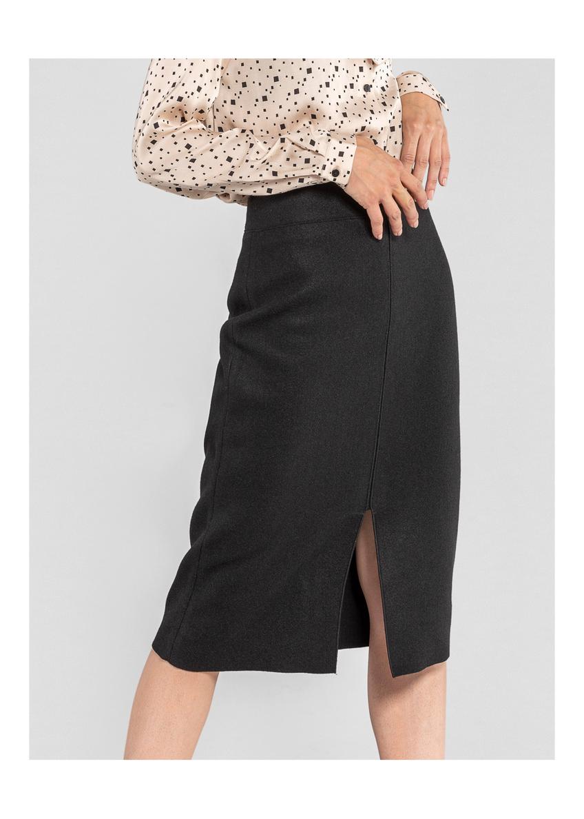 Black pencil midi skirt SPCDT-0037-99(Z20)-01