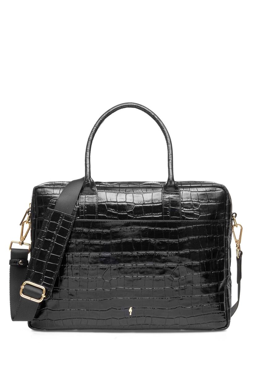 Skórzana elegancka torba damska croco TORES-1128F-9G(W26)