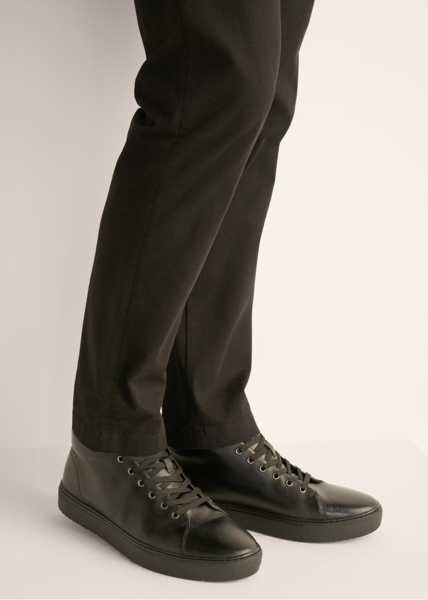 Czarne skórzane buty męskie BUTYM-0550-99(Z26)