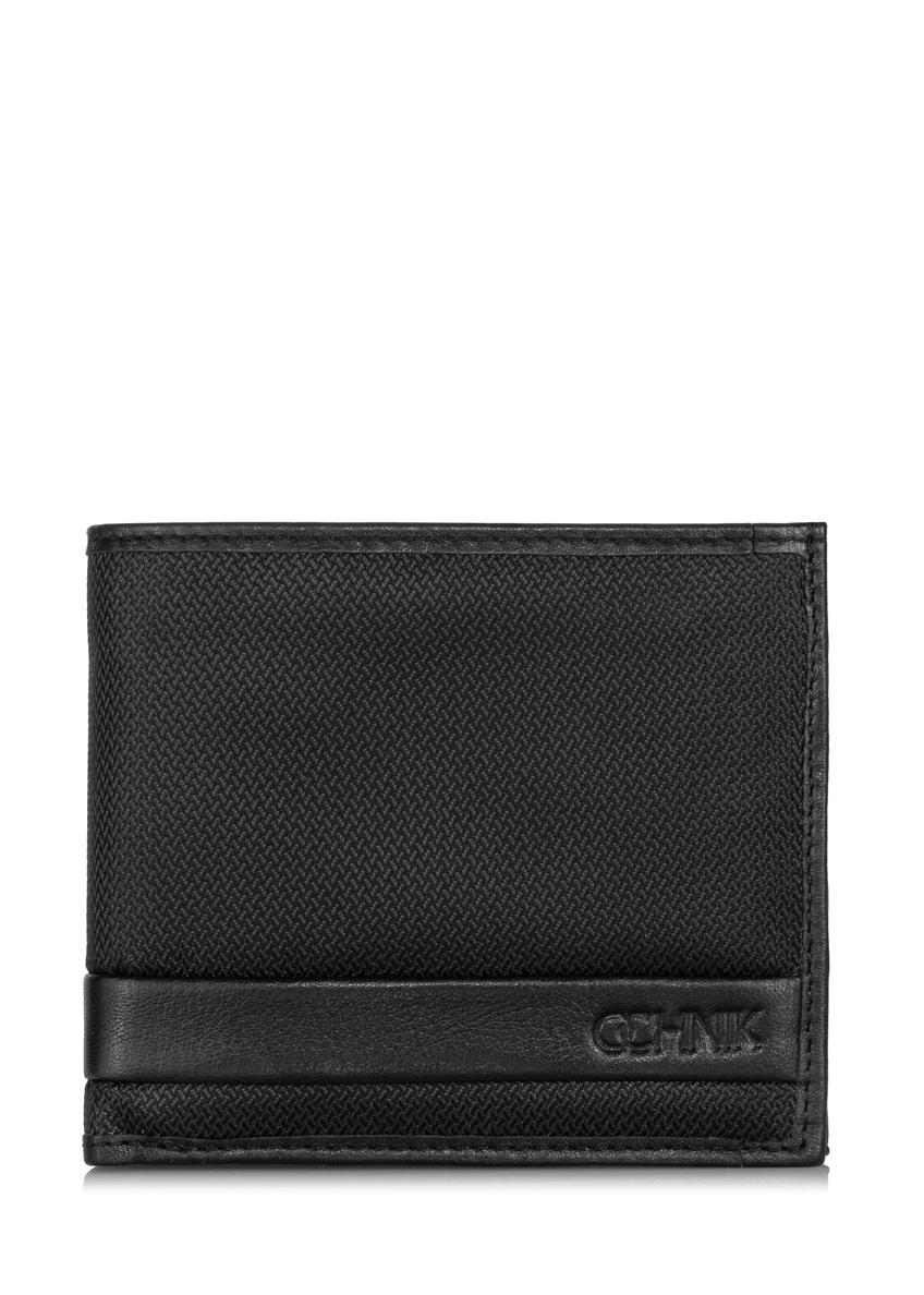 Czarny rozkładany portfel męski PORMN-0018-99(Z23)