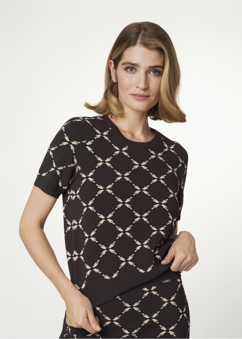 Bluzka damska z symbolem graficznym marki BLUDT-0135-89(Z21)
