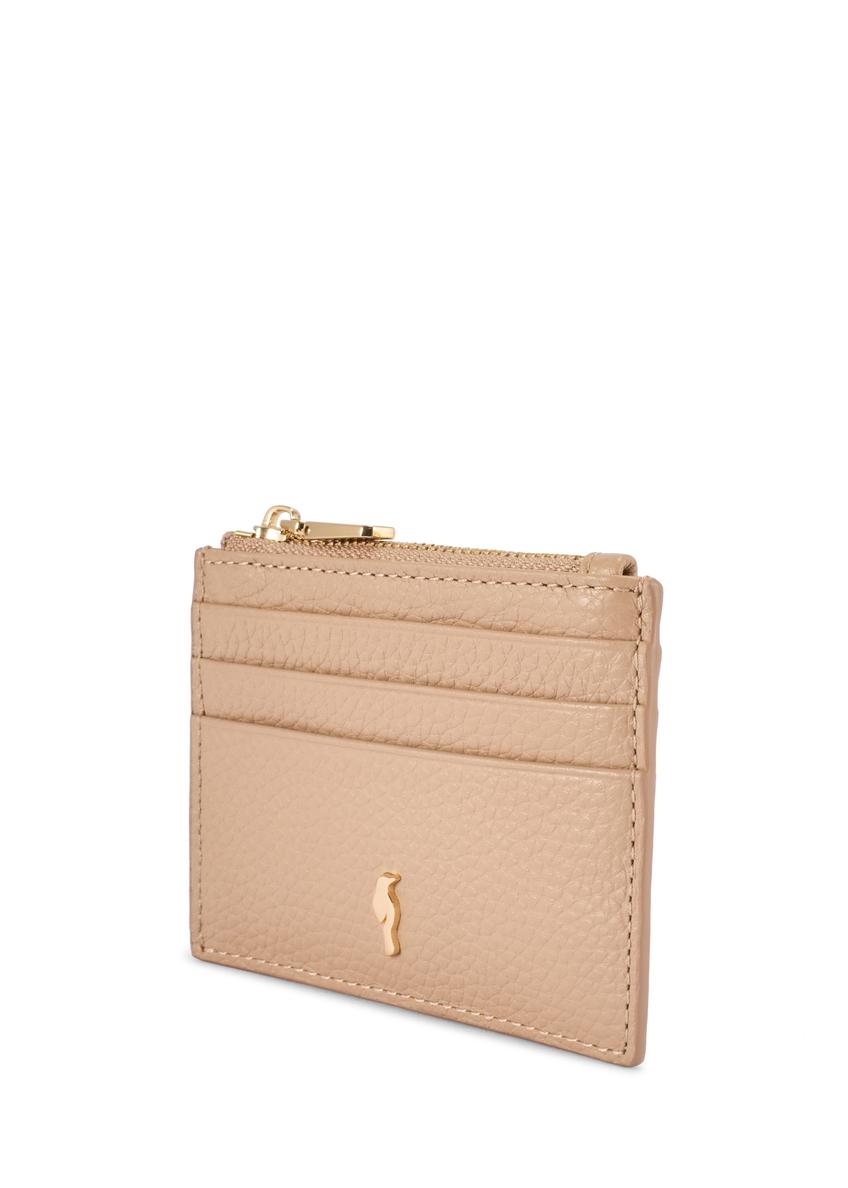 Mały skórzany portfel damski PORES-0806R-1B(W26)