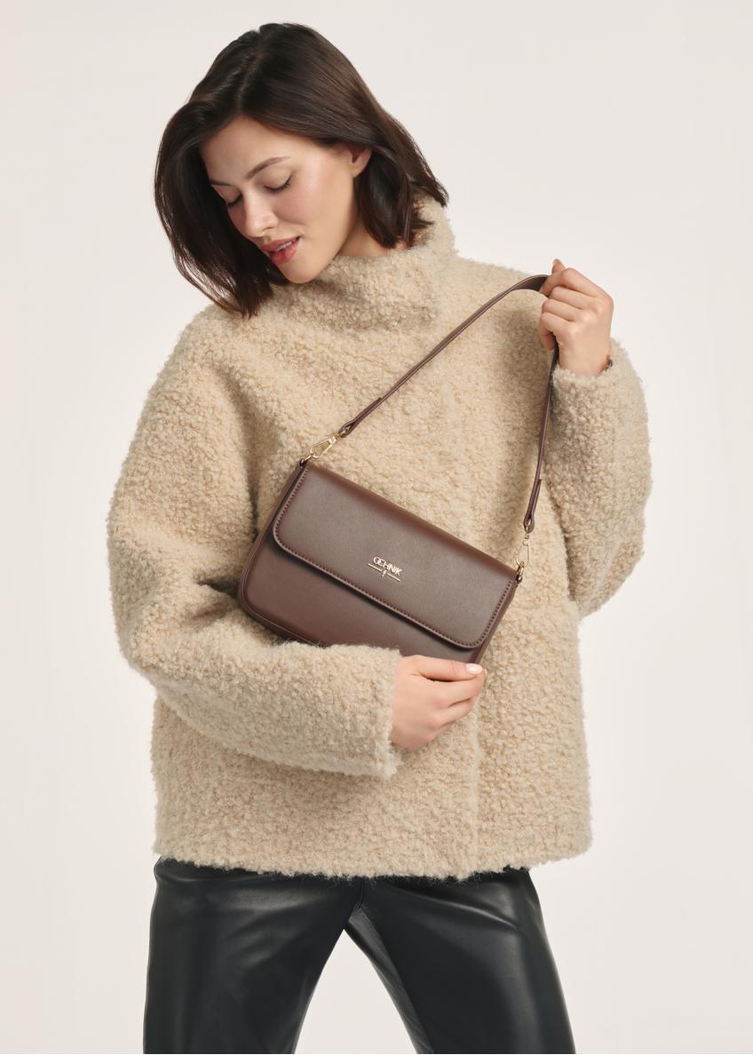 Czekoladowa listonoszka damska TOREC-0930-1H(W26)