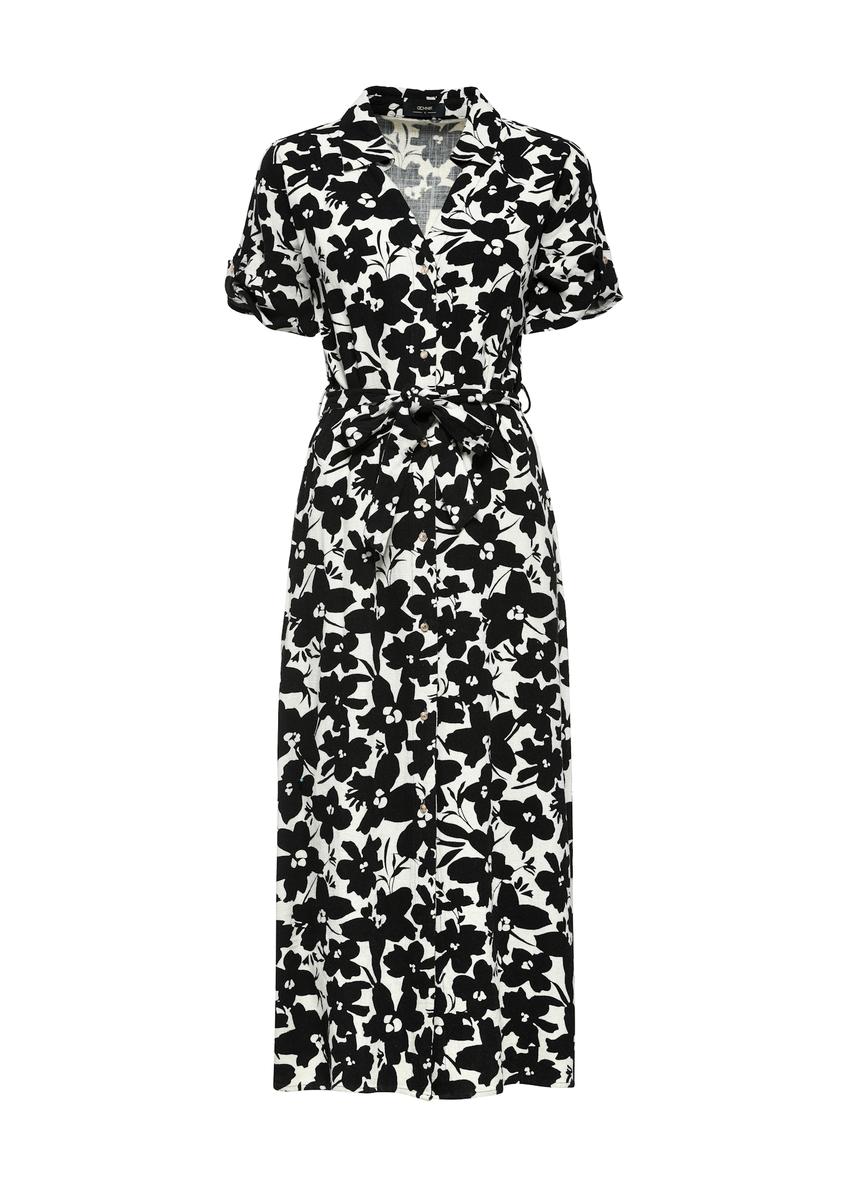 Sukienka damska midi w kwiaty SUKDT-0219-81(W25)