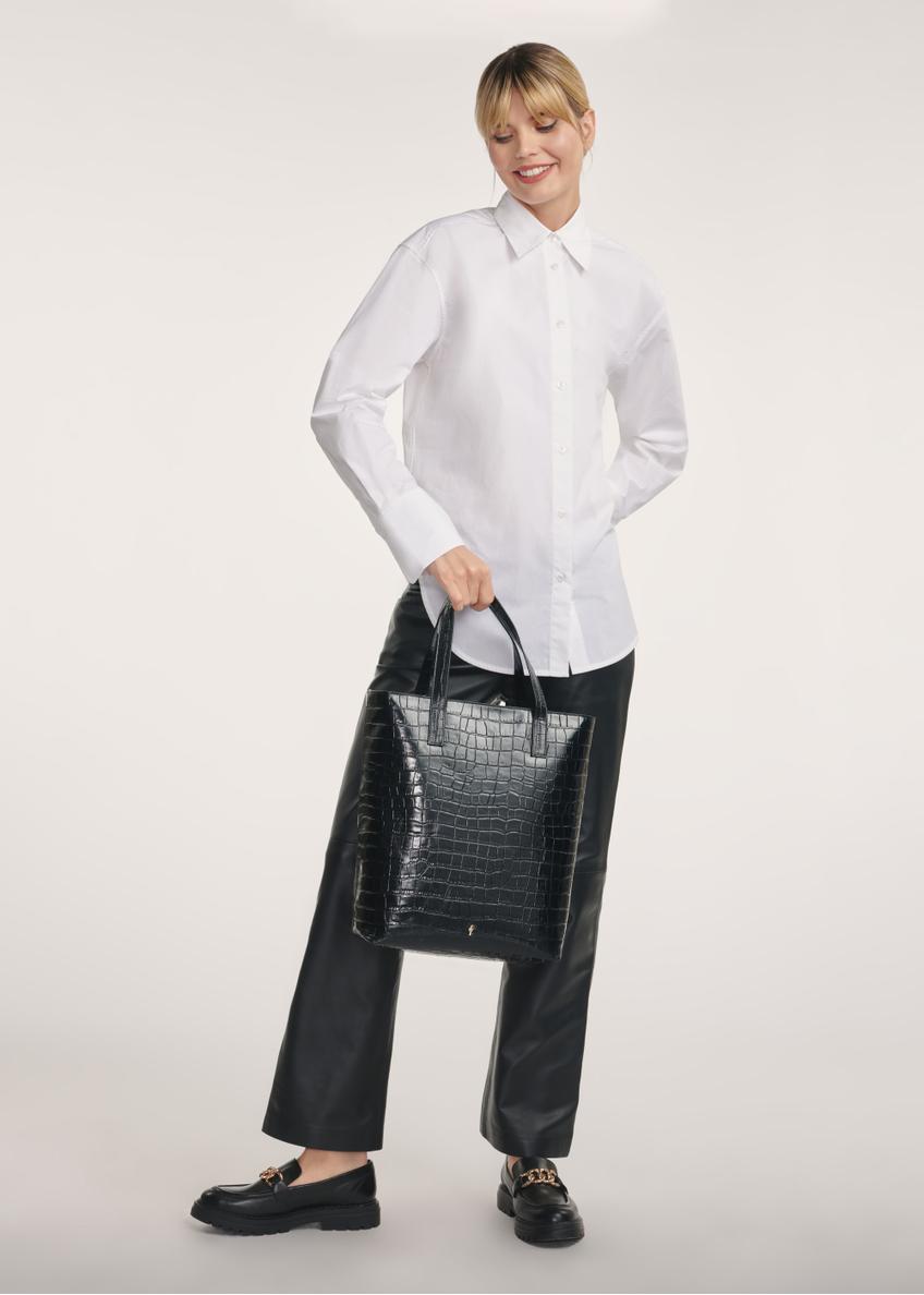 Torebka shopper damska croco TORES-0701E-99(Z25)